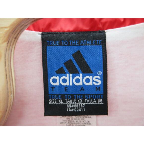 NWT Vtg Y2K 90s ADIDAS TEAM Jefferson Soccer Men XL Nylon Lined Full Zip Jacket - Picture 8 of 12